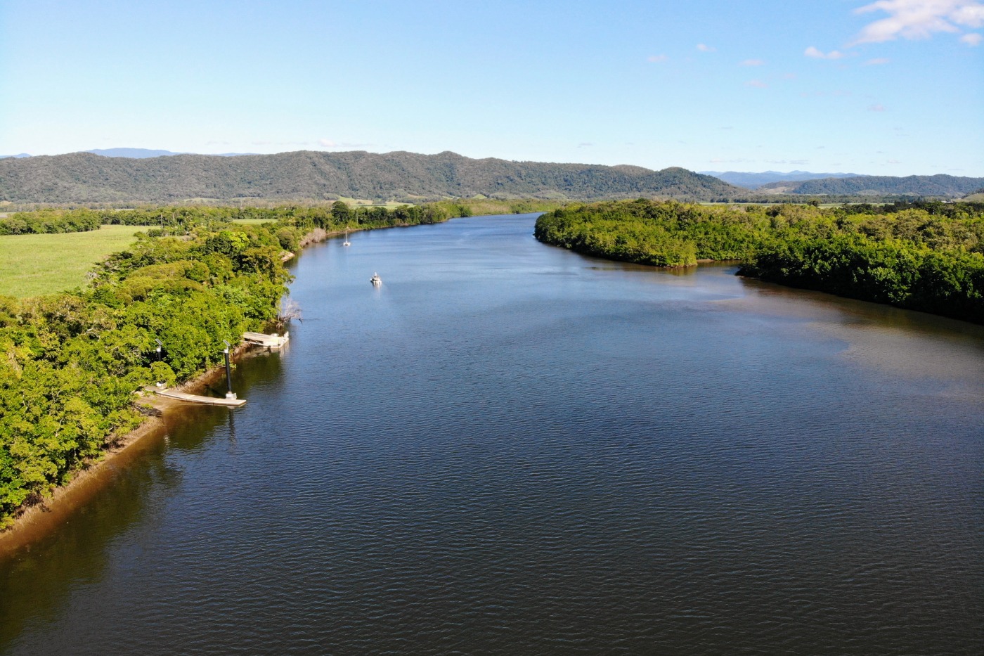 The Daintree River drone photo